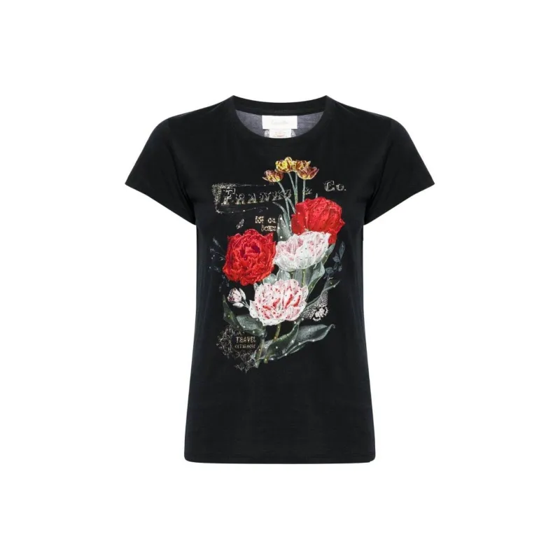 Camilla Floral-print Cotton T-shirt-0
