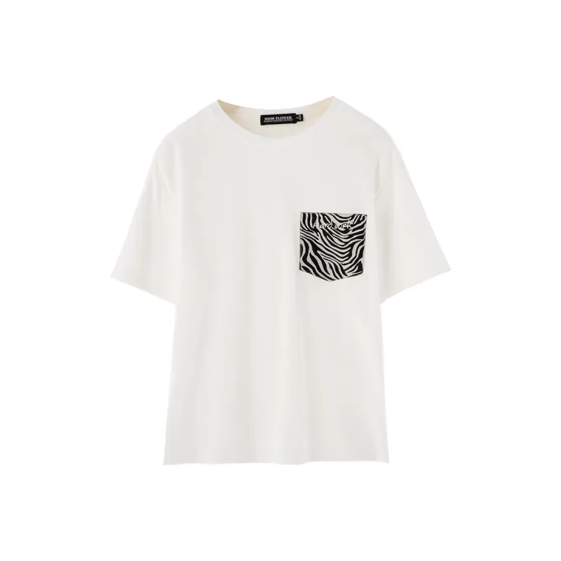 SOON FLOWER Summer T Shirt Women's White-0