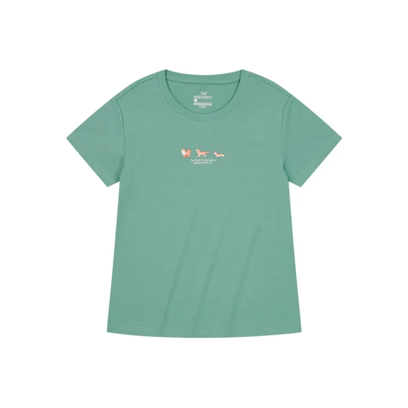 361° T Shirt Women's Long Stone Green-0