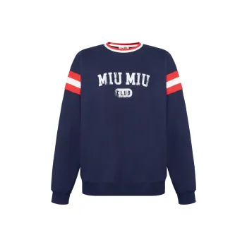 MIU MIU Logo Printed Crewneck Sweatshirt