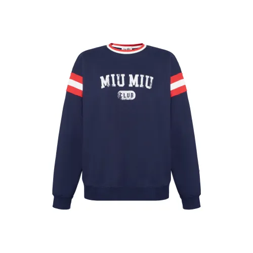 MIU MIU Logo Printed Crewneck Sweatshirt