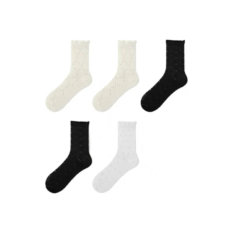 H YXIANG Mid Calf Socks Women's Combo Set-22