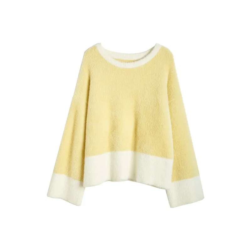 Olrain Sweaters Women's Yellow-0