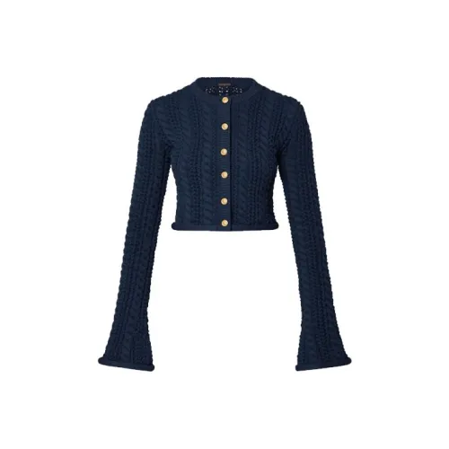 LOUIS VUITTON Slim Fit Knitwear Women's Blue