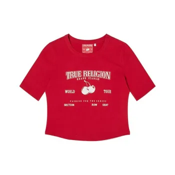 Kirsh x TRUERELIGION Collaboration SS24 T Shirt Women's Red