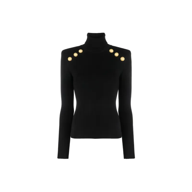 BALMAIN Button Detailed Knitted Jumper-0