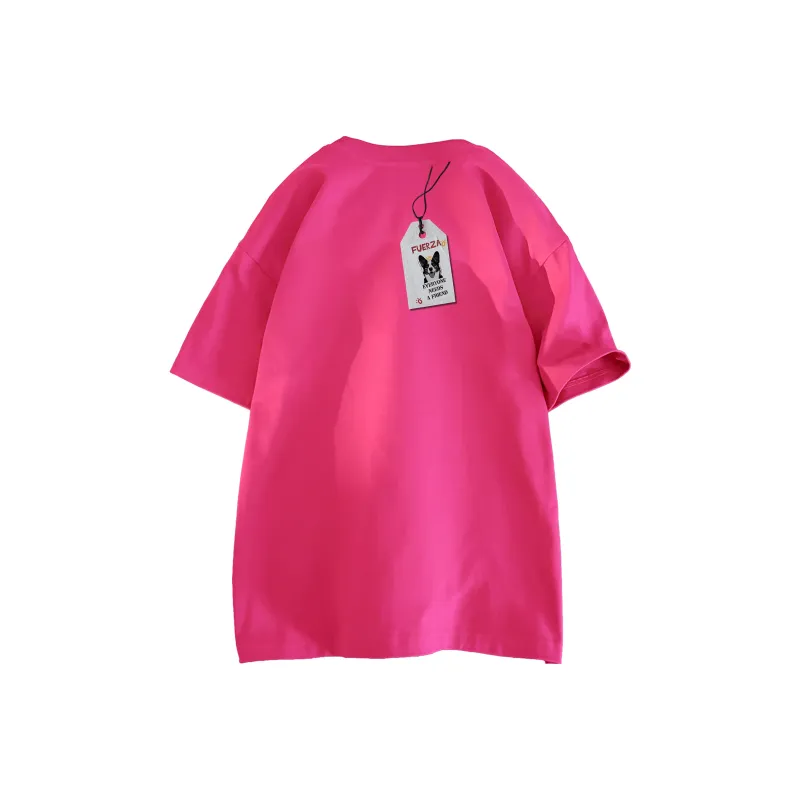 FUERZA Drop Shoulder Sleeve Short Sleeved T Shirts Unisex-3