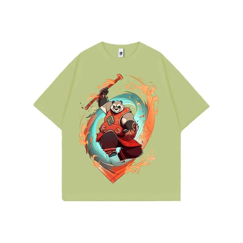 PANDA BASE Short Sleeved T Shirts Women's Solid Color-14