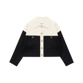 Sandro Two tone Knit Cardigan