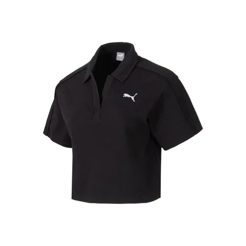 PUMA SS24 Drop Shoulder Sleeve T-Shirt Women's Black
