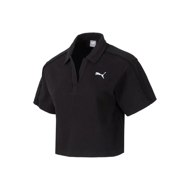 PUMA SS24 Drop Shoulder Sleeve T Shirt Women's Black-0