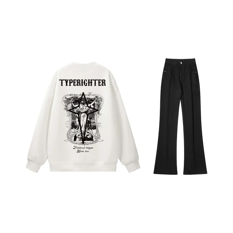TYPERIGHTER Sweatshirt Set Unisex-14