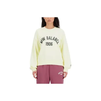New Balance Essentials Varsity Fleece Crew Sweatshirt Women's Daybreak Light