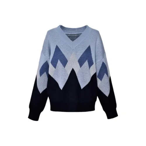 DIFFIE RIEGER Sweater Women's Gradient Blue