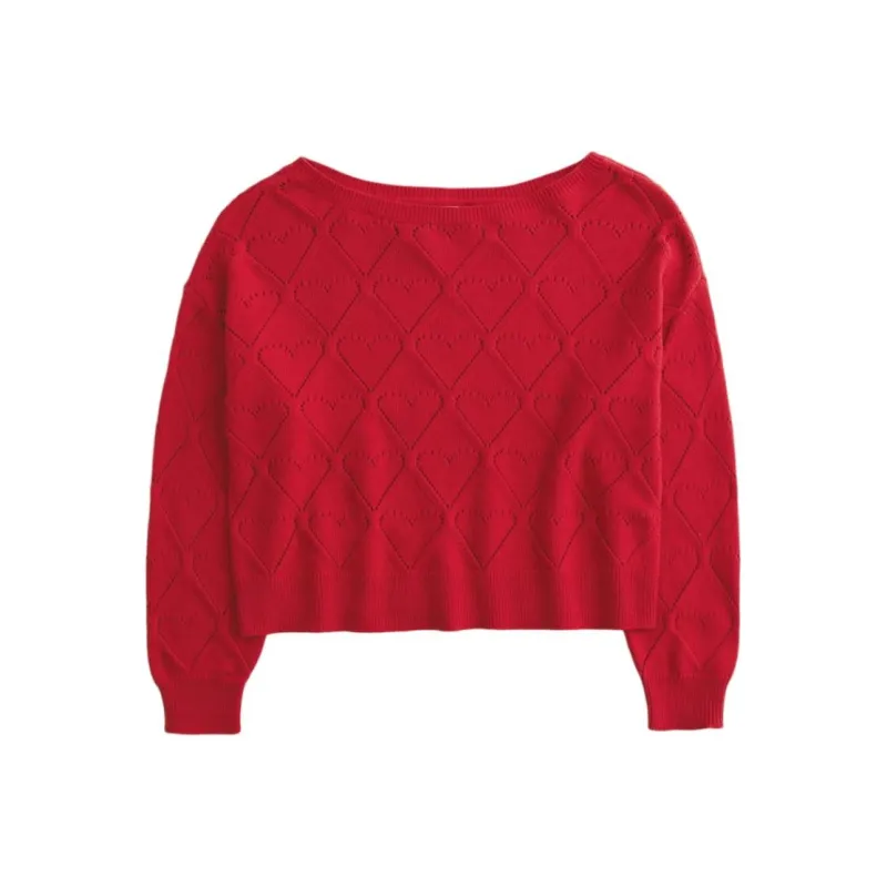 Hollister Sweaters Women's Red-0
