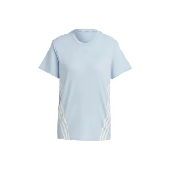 Adidas T Shirts Women's Blue With White Lettering