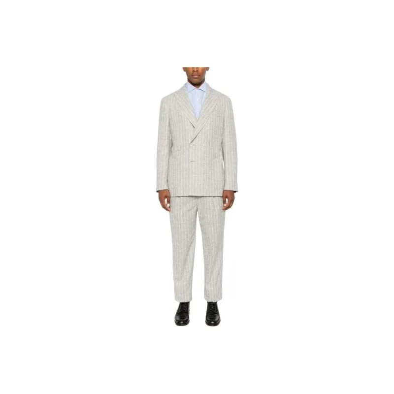 Brunello Cucinelli Striped Two Piece Tailored Suit-0