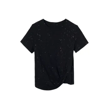 3COLOUR Set in Sleeve T Shirt Women's Black