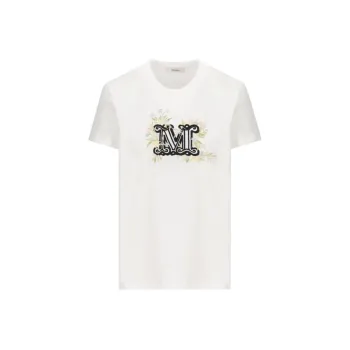 Max Mara Logo Embroidered Crewneck T Shirt
