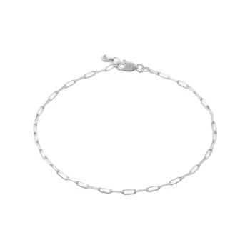 Monica Vinader 14K White Gold Paperclip Bracelet