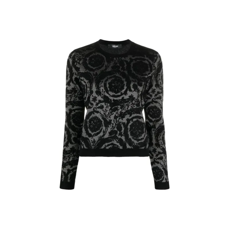 VERSACE Barocco-jacquard Flocked Chenille Jumper-0
