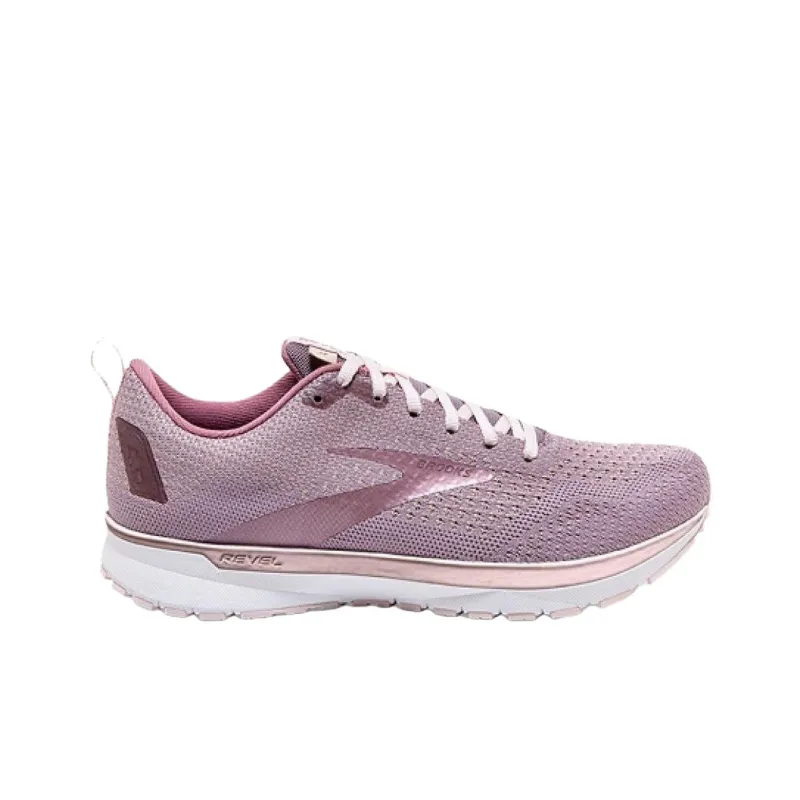 Brooks Revel 4 Anti Slip Wear Resistant Low Top Casual Running Shoes Women's Purple-1