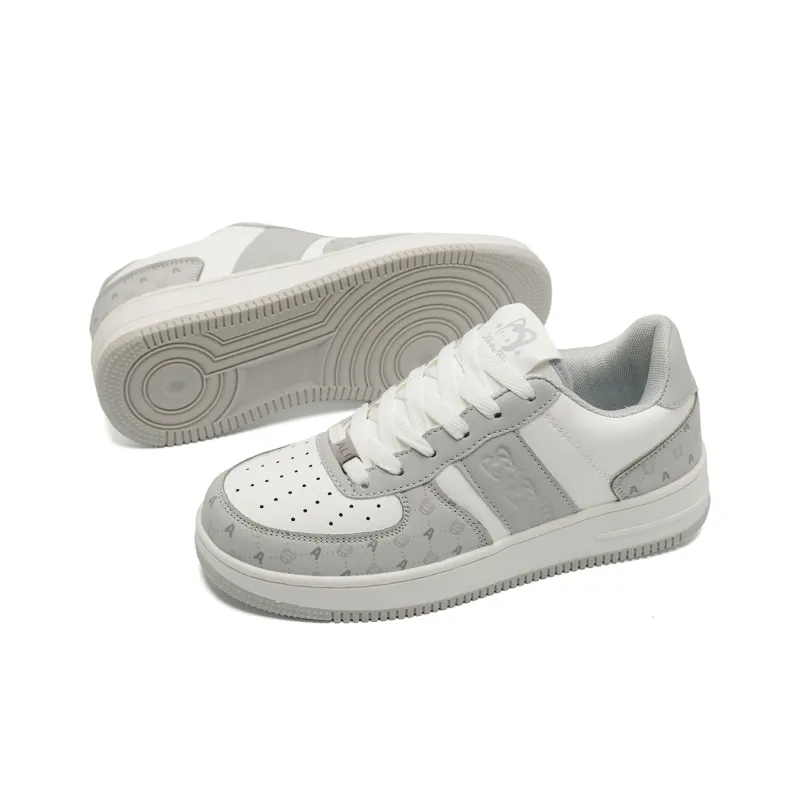ALI THE FOX Skateboard Shoes Unisex Low Top Milk Tea Powder/Iceberg Blue-63