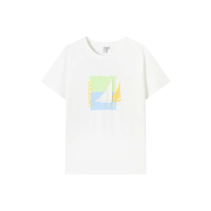 DIALOGUE T Shirts Women's Elegant White-0