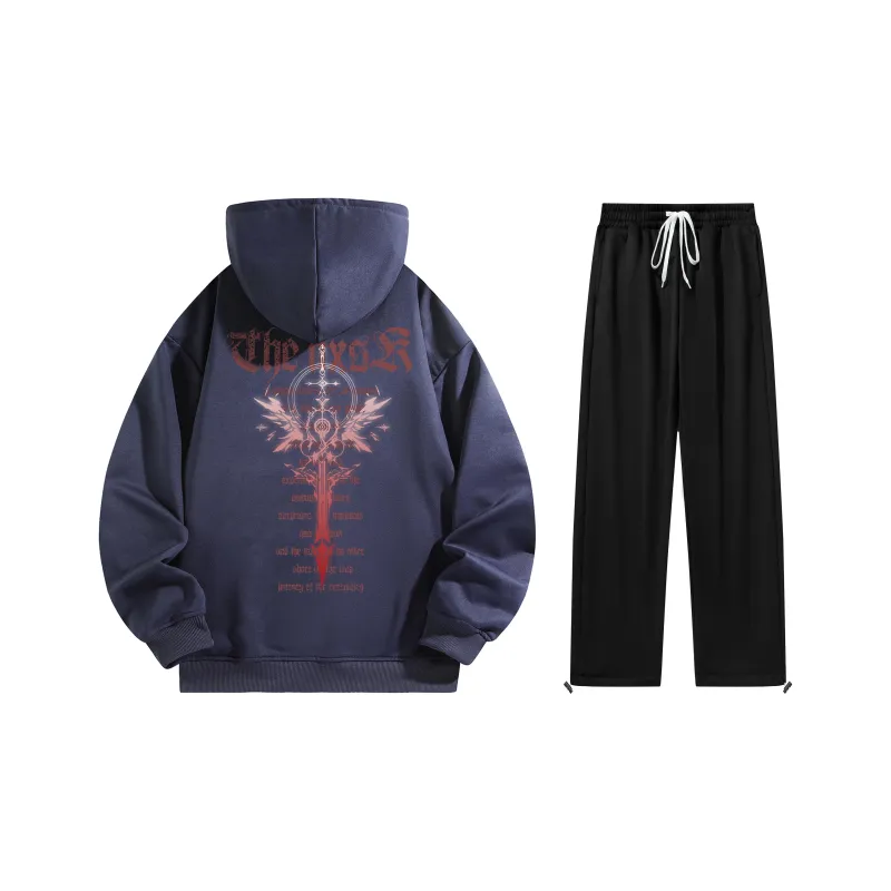 A.X.S.K Sweatshirt Sets Unisex-40