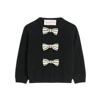 Valentino Embroidered bow Cardigan