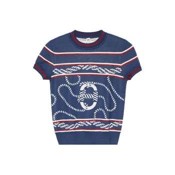 HERMES SS23 Regular T Shirt Women's Ginsborough Blue