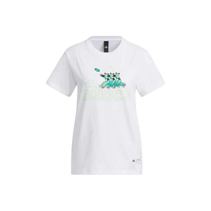 adidas Women's Badge Of Sport Tee White-0