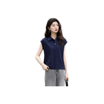 【dme】 T Shirt Women's Navy Blue