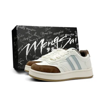 Mengsai Cushioning, Wear Resistant Low Top Skateboard Shoes Women's Blue Brown