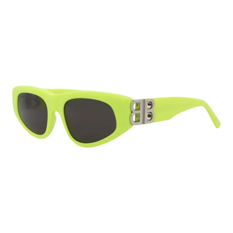 Balenciaga Acetate Metal Cat Eye Sunglasses Unisex Neon Green-0
