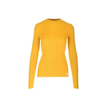 Burberry Logo Intarsia-Knit Long Sleeevd Top