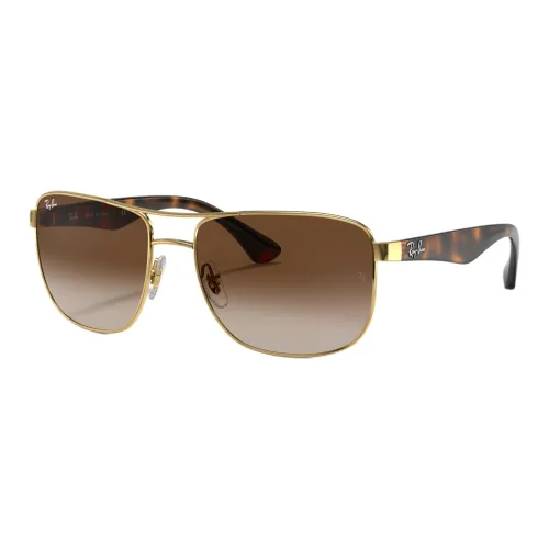 RayBan Metal Aviator Sunglasses Unisex Brown