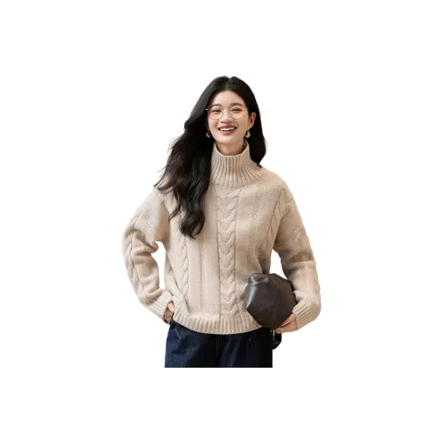 CARBAMMI Sweater Women's Beige Multicolor