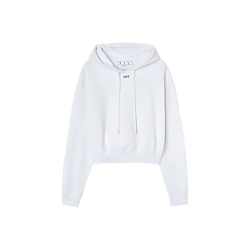 OFF-WHITE Logo Printed Drawstring Hoodie-0