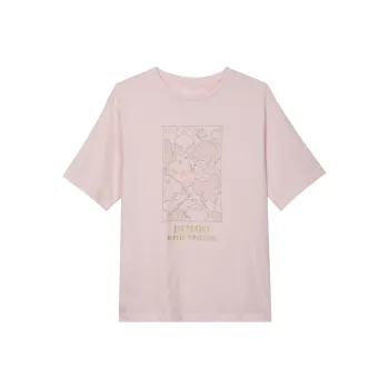 Pop Mart X UNIQLO Bubble Mart Co brand T Shirts Women's Pastel Pink