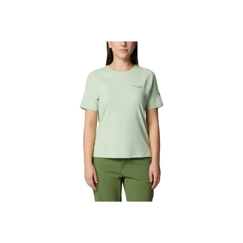 Columbia Summit Valley Raglan Sleeve T Shirt Women's Green-0