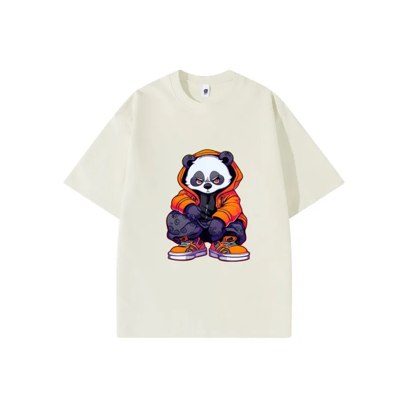 PANDA BASE Short Sleeved T Shirts Women's-14