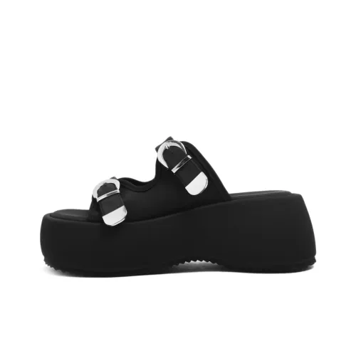 CAMEIDO Slip Resistant Slide Slippers Women's Black