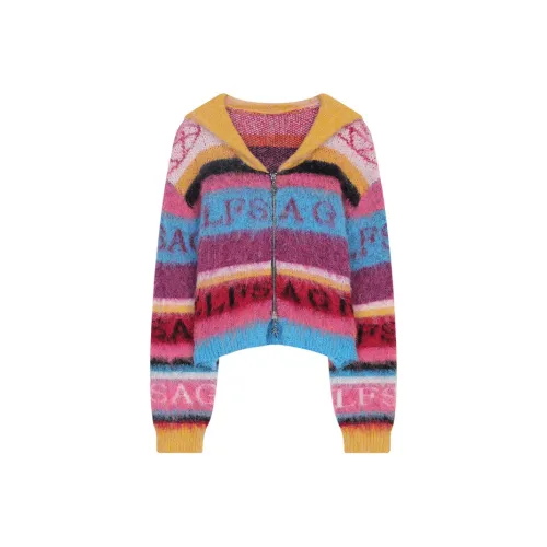 ELF SACK Sweater Women's Fun Rainbow Candy