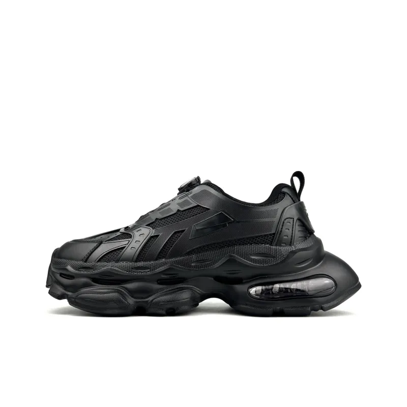 CHAOSHU Low Top Chunky Sneakers Unisex Black-0