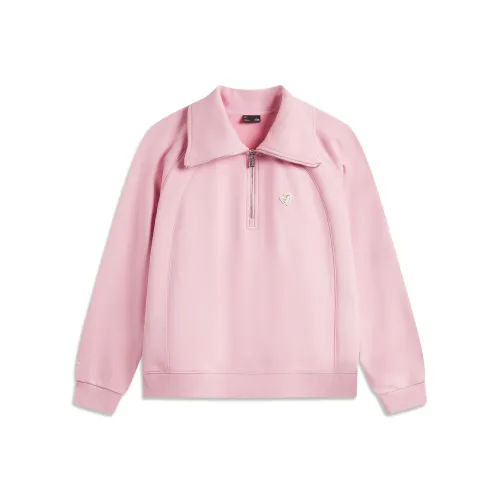 LiNing Sports Fashion Collection Sweatshirt Women's Sheer Pink