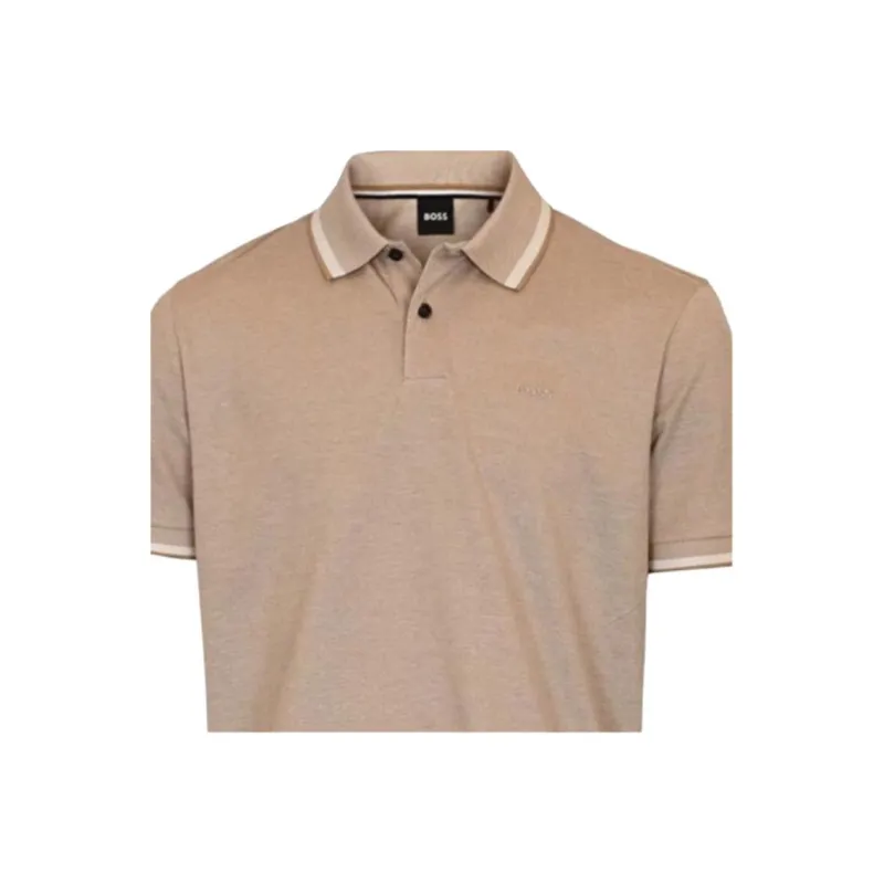 HUGO BOSS Polo Shirts Men Beige-4
