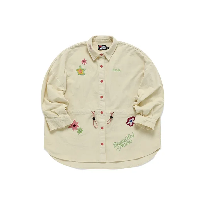 FILA FUSION TOKYO STUDIO Shirt Women's Imitation Antique White-0