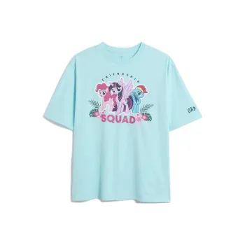GAP X Pony Berry Co-brand T-Shirts Women's Light Blue