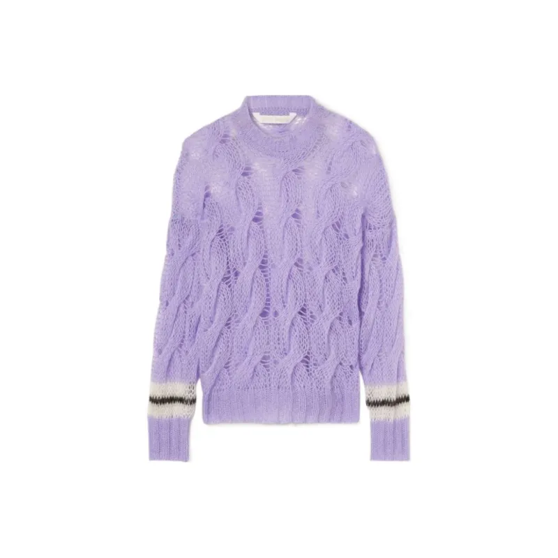 PALM ANGELS SS22 Loose Fit Sweater Women's Purple-0